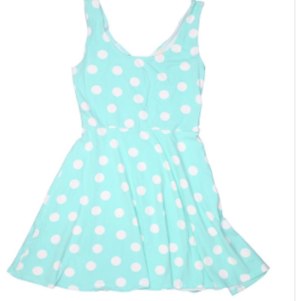 Polka dot mini dress